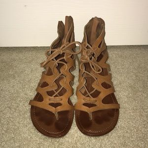 Lace-Up Sandals